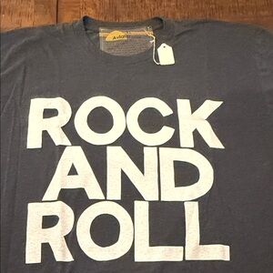 Aviator Nation Dark Grey Rock and Roll Tee
